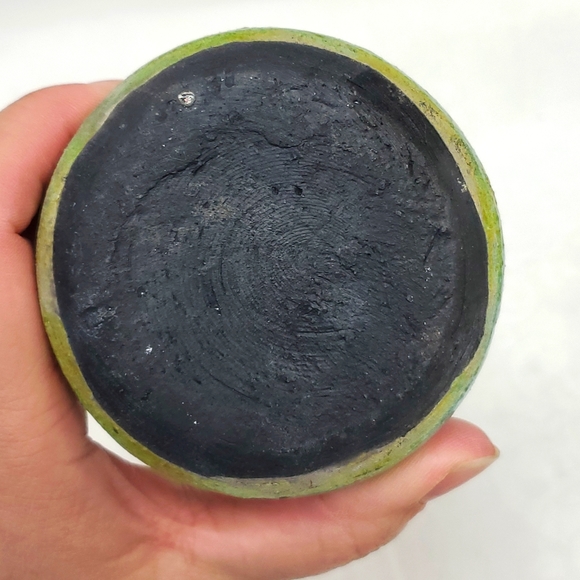 Raku art pottery handmade  5” bud vase - Picture 7 of 9